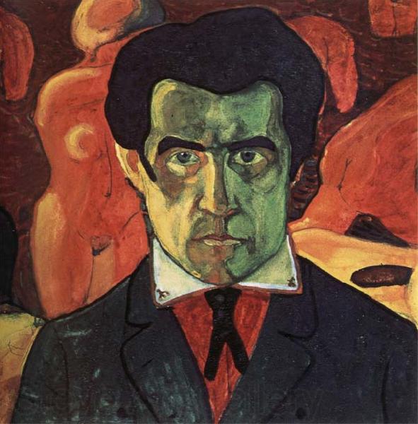 Kazimir Malevich Self-Portrait Norge oil painting art